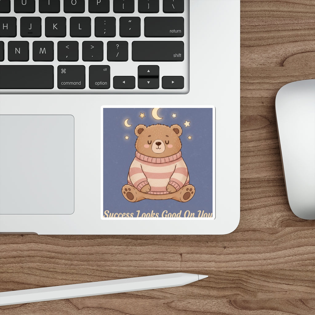 Bear Die-Cut Sticker – Success Looks Good on You
