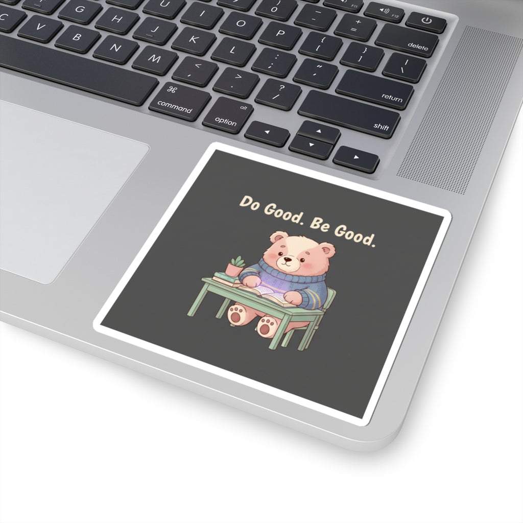 Bear Kiss-Cut Sticker – Do Good Be Good
