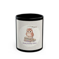 Study Buddy Vibes Owl Black Mug 11oz
