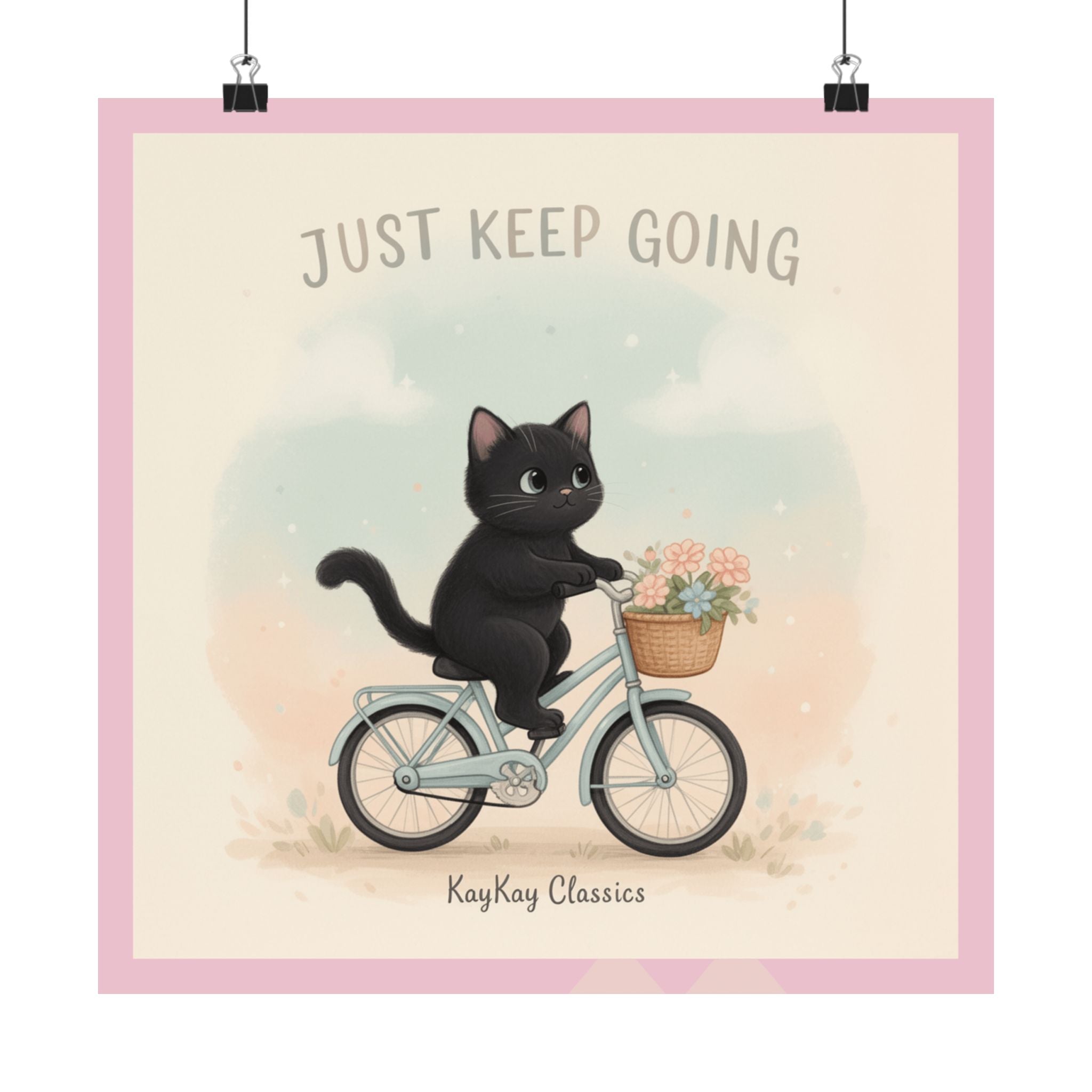 "Design" Black Cat Poster | College Girl Gift | Fashion | KayKay Classics