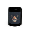 Coffee And Confidence Goldfish Black Mug 11oz