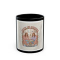 COFFEE AND CONFIDENCE Black Mug 11oz