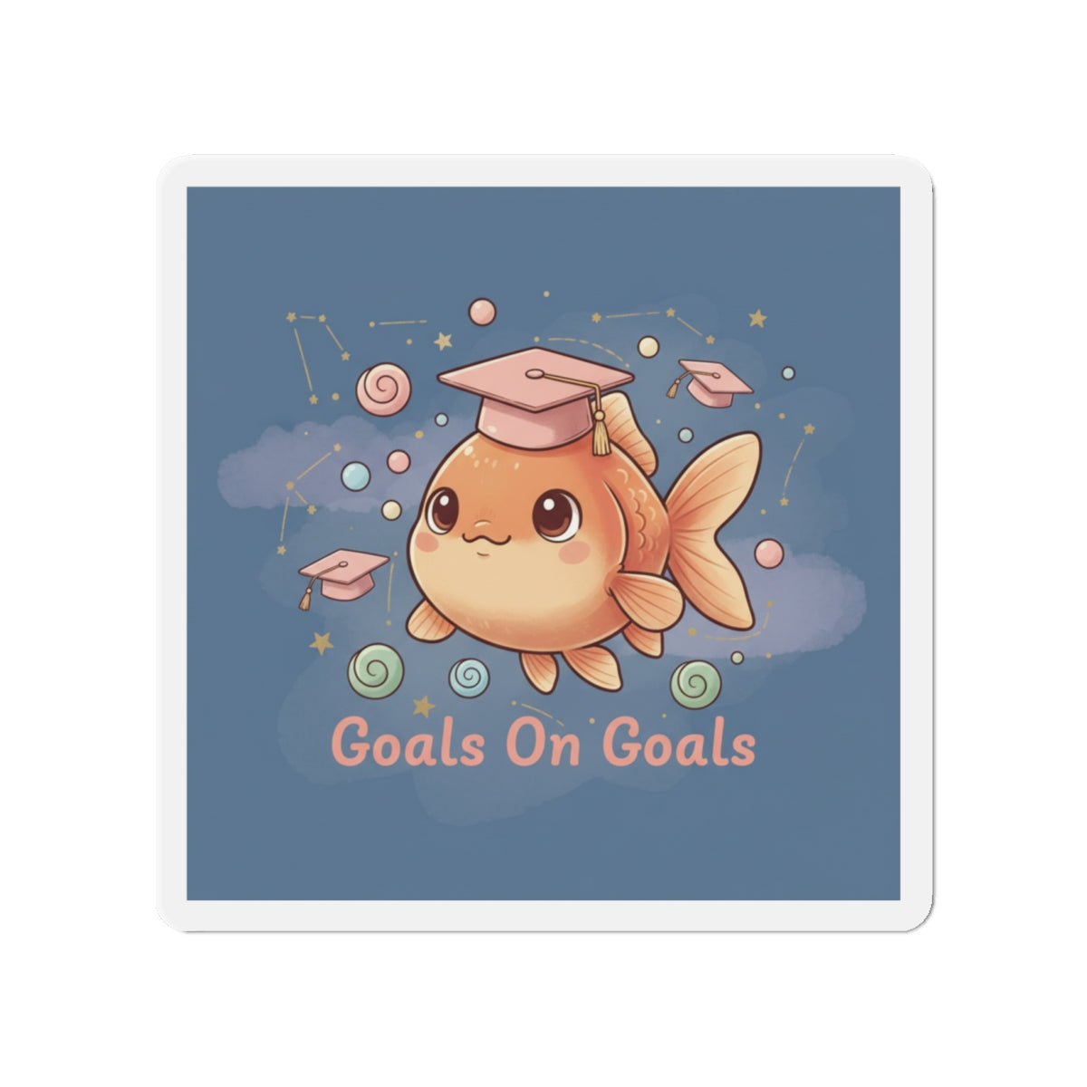 Goldfish Die-Cut Magnet – Goals on Goals