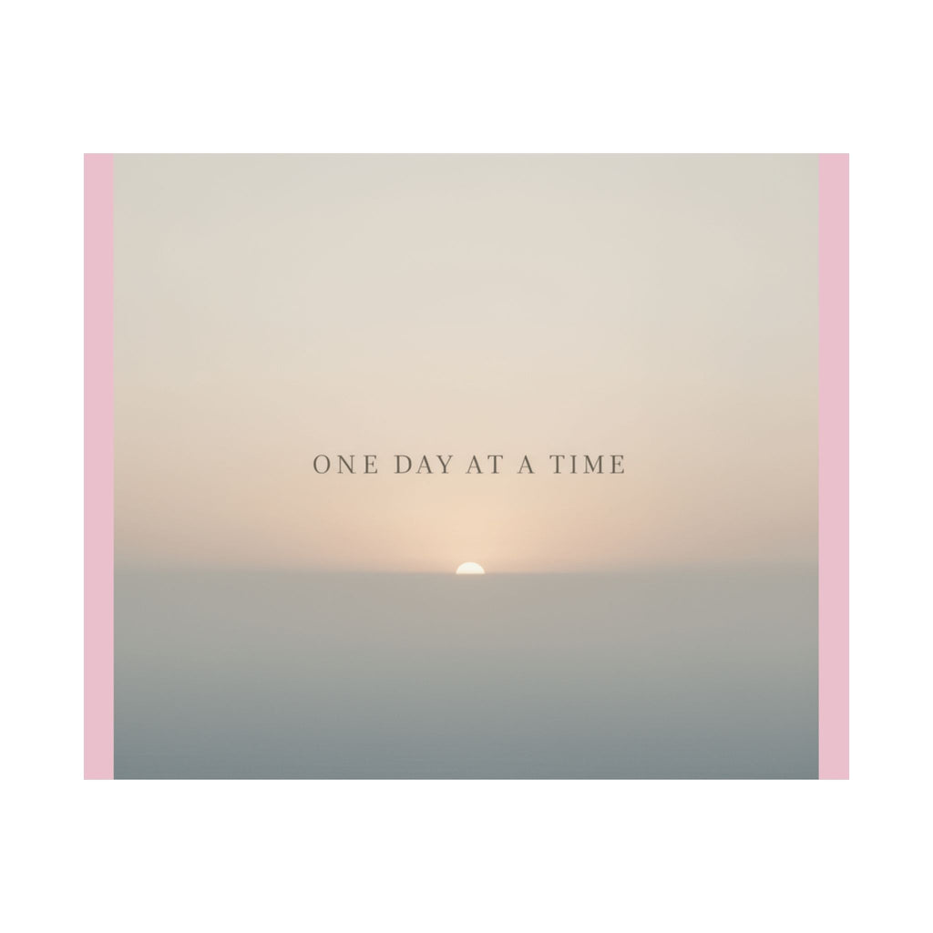 "ONE DAY AT A TIME" Black Cat Poster | College Girl Gift | Fashion | KayKay Classics