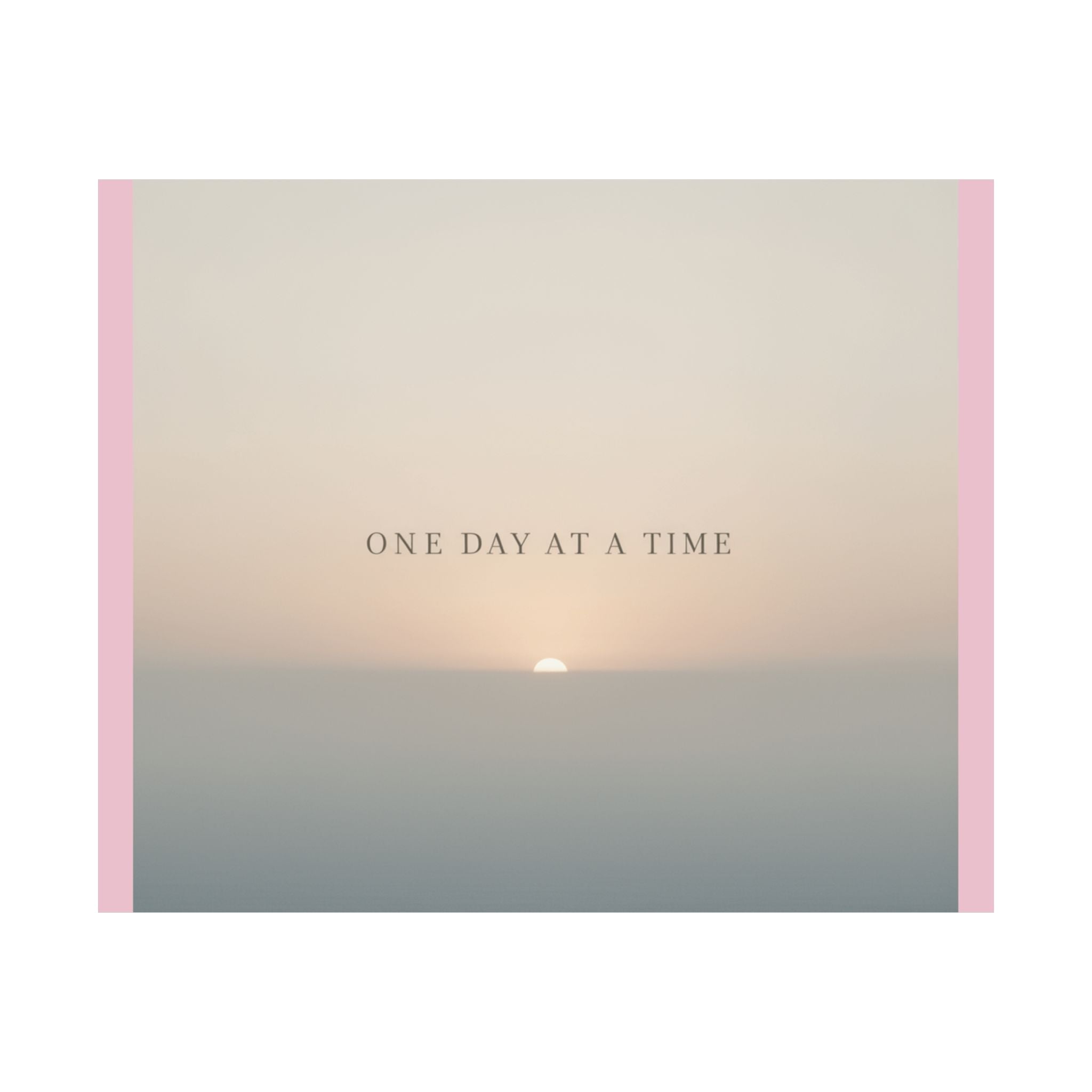 "ONE DAY AT A TIME" Black Cat Poster | College Girl Gift | Fashion | KayKay Classics