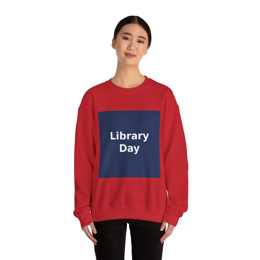 "Library Day" Black Cat Crewneck | College Girl Gift | Fashion | KayKay Classics