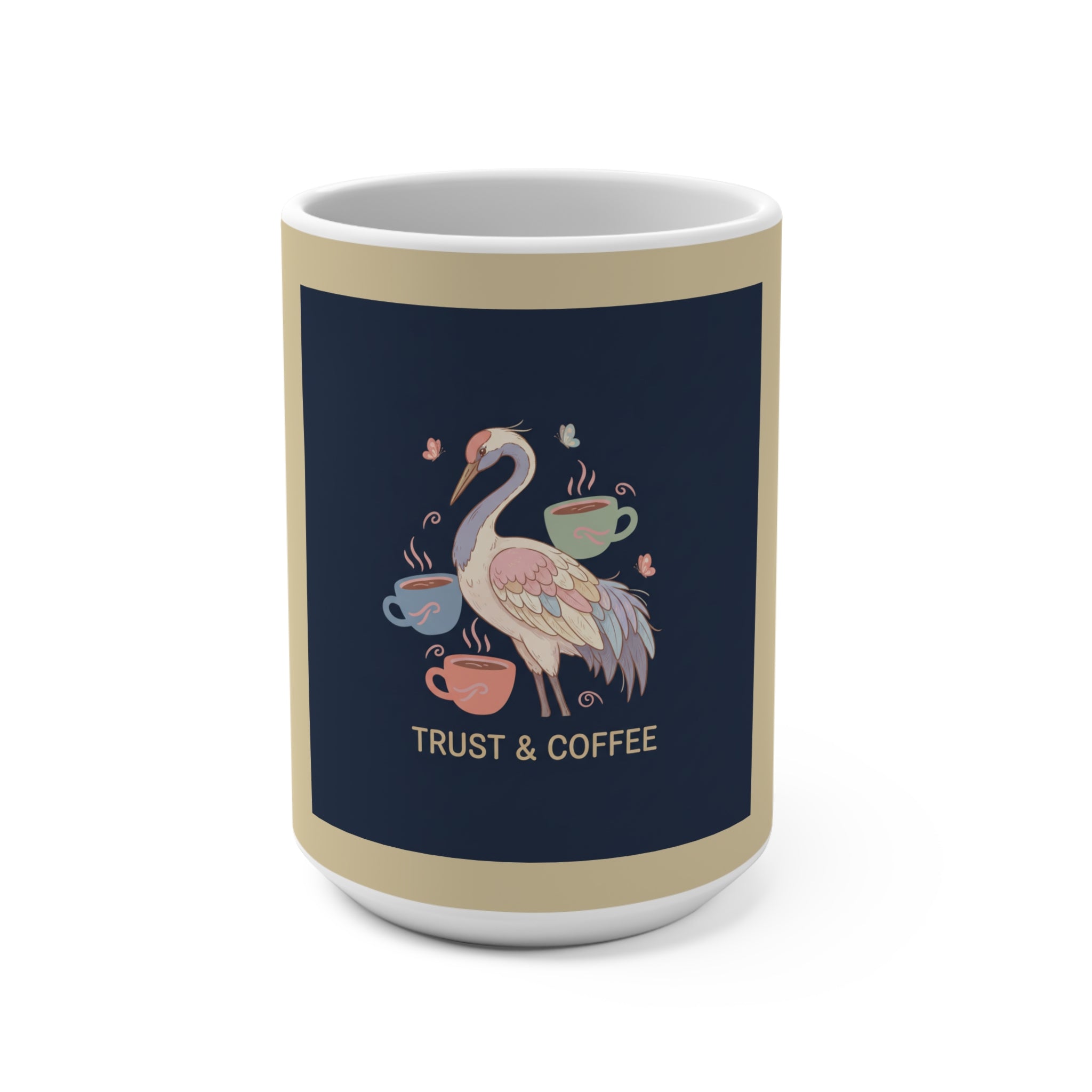 Crane Mug 15oz – Trust & Coffee