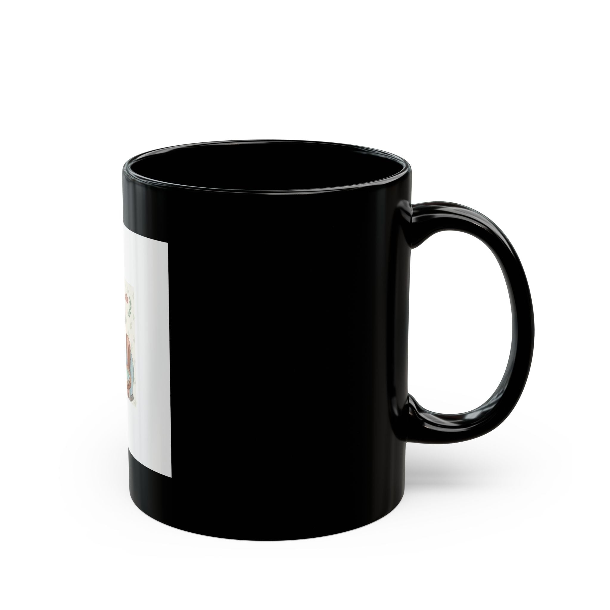 Goals On Goals Cat Black Mug 11oz