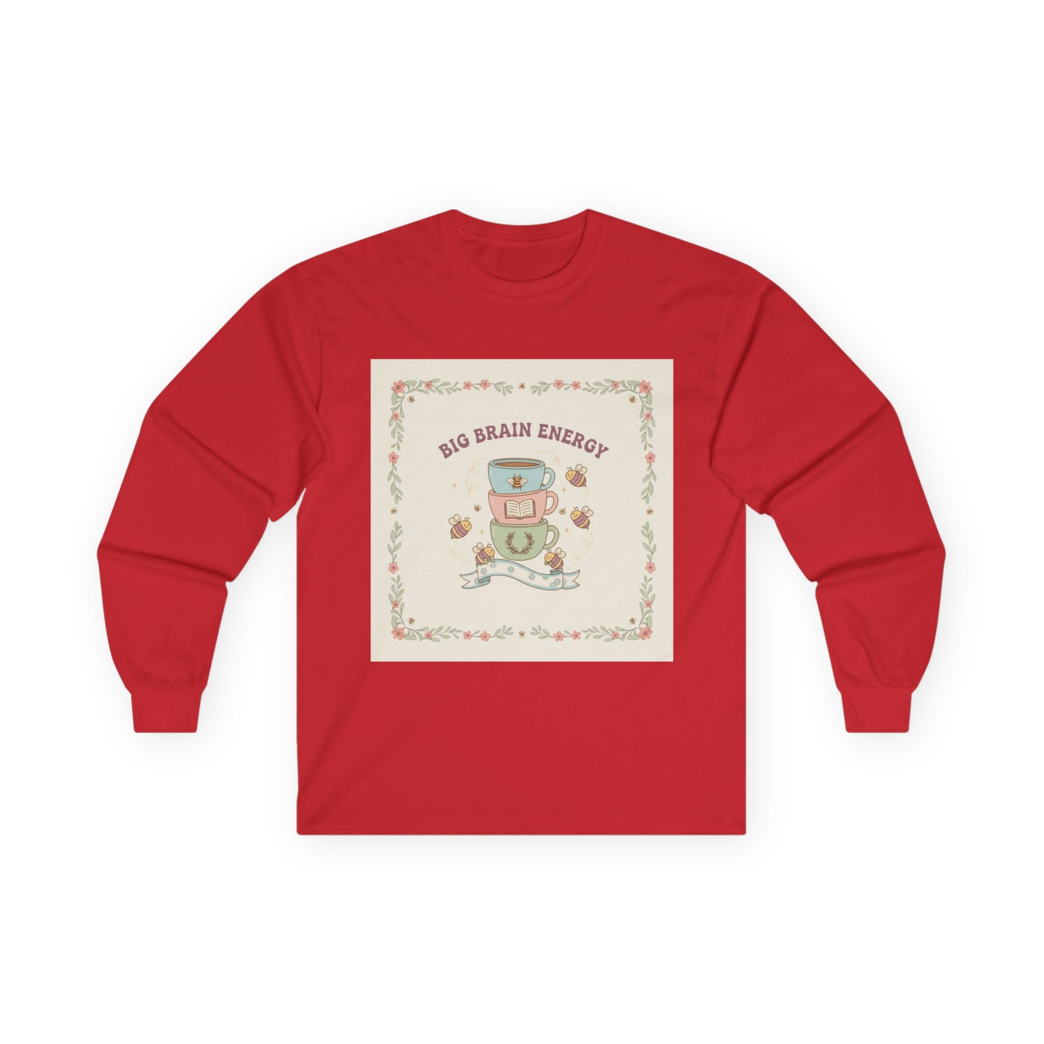 BIG BRAIN ENERGY Bees Long Sleeve Tee