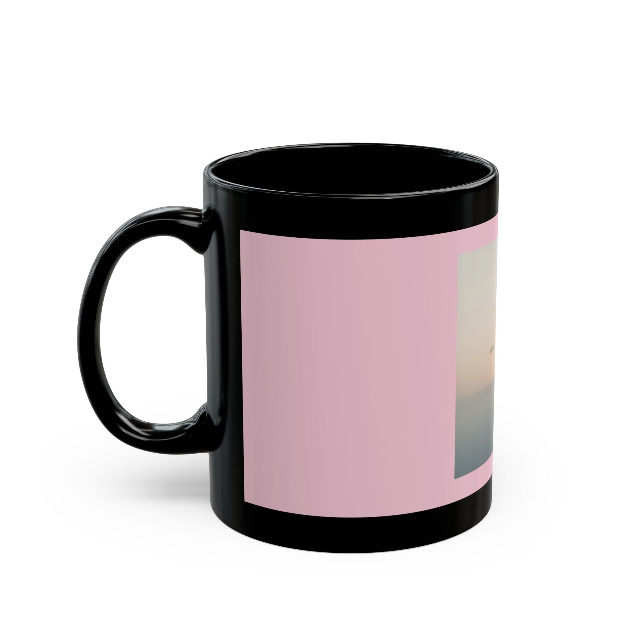 "ONE DAY AT A TIME" Black Cat Black Mug | College Girl Gift | Fashion | KayKay Classics