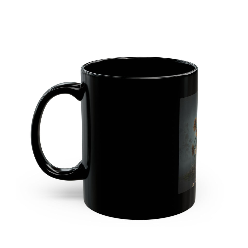 Sunflowers Black Mug 11oz – In God We Trust