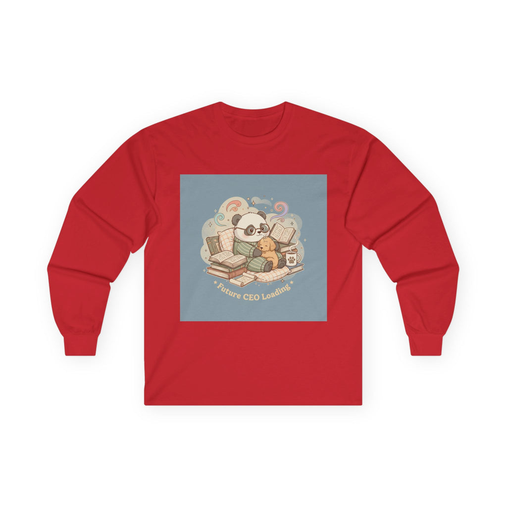 Future CEO Loading Panda, dog Long Sleeve Tee