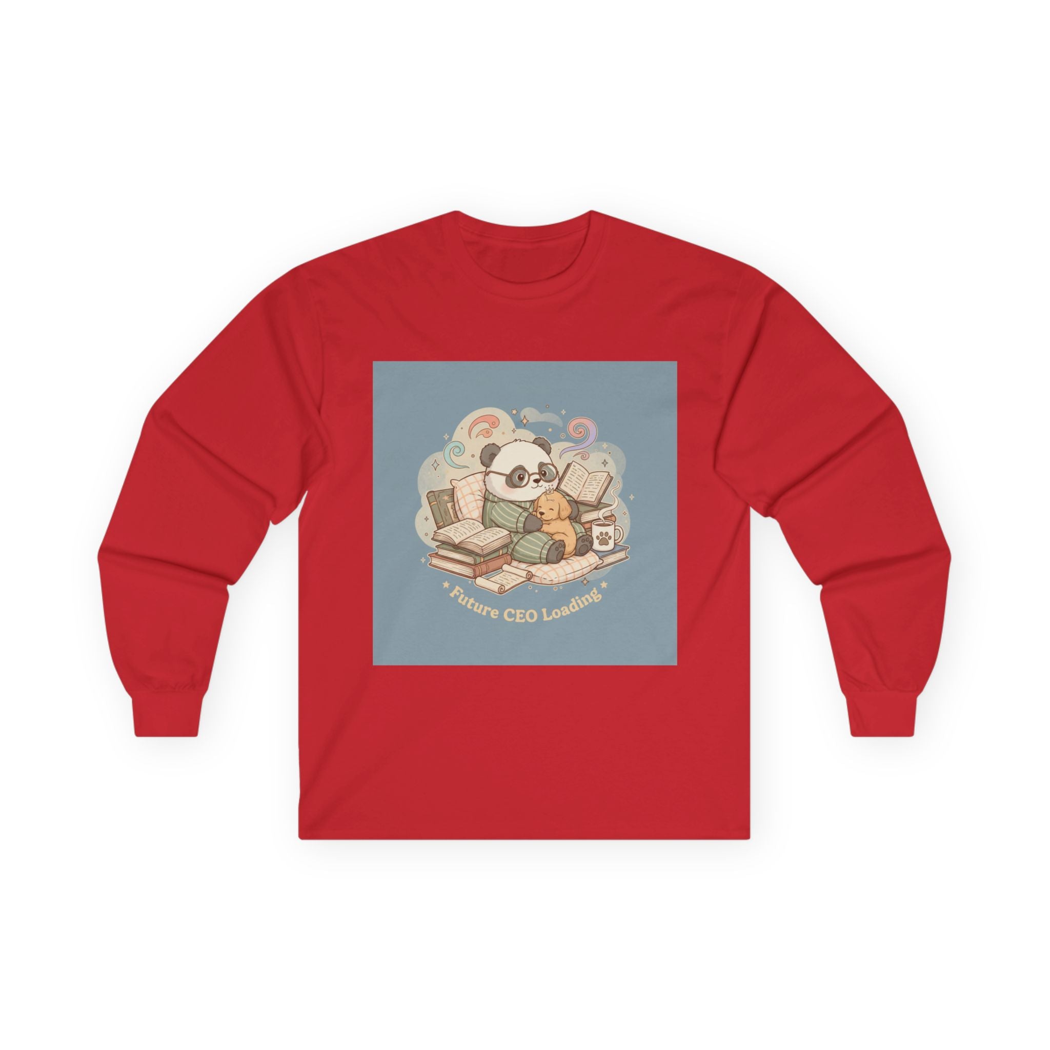 Future CEO Loading Panda, dog Long Sleeve Tee
