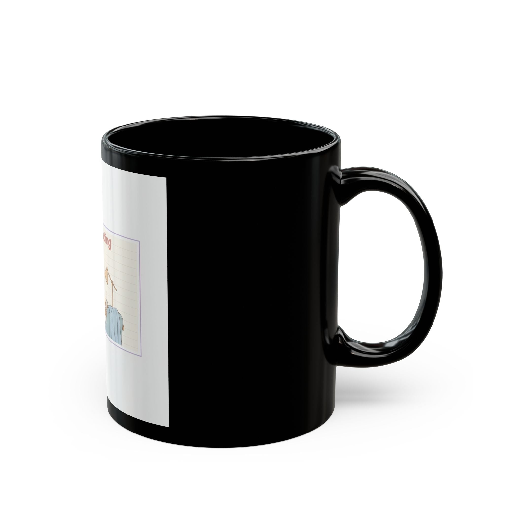 Degree Loading Puppy Black Mug 11oz