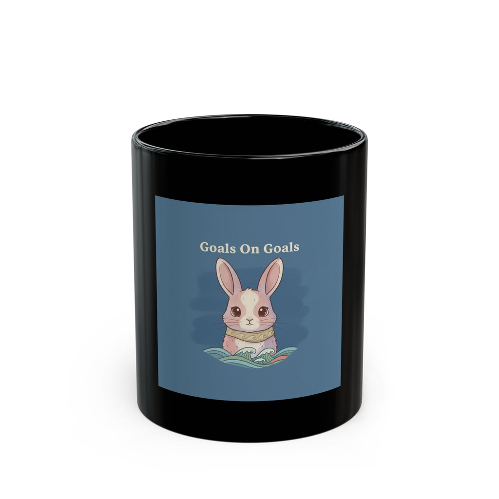Bunny Black Mug 11oz – Goals on Goals