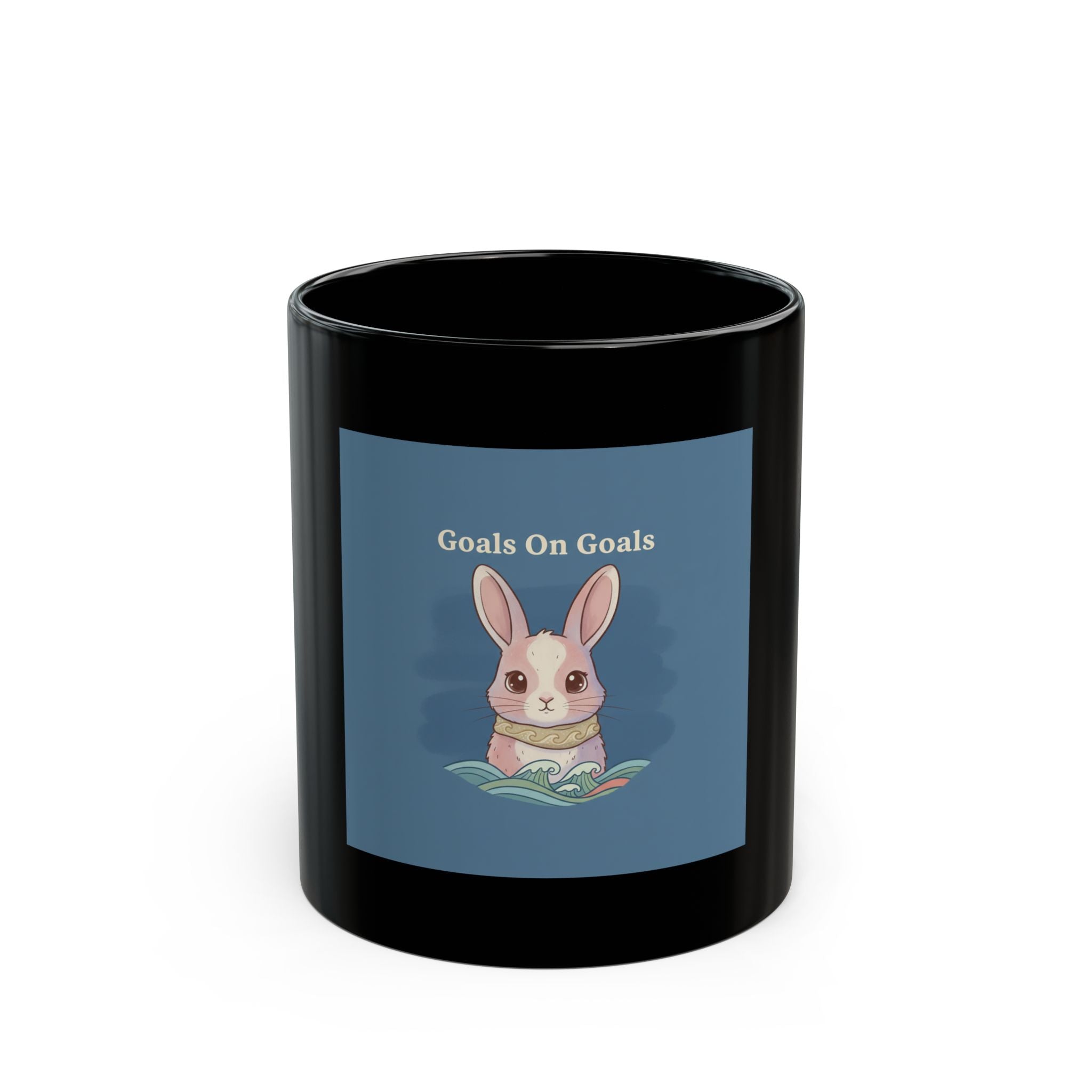 Bunny Black Mug 11oz – Goals on Goals