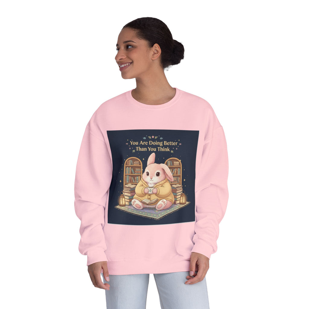 Bunny Crewneck Sweatshirt – You Are Doing Better Than You Think