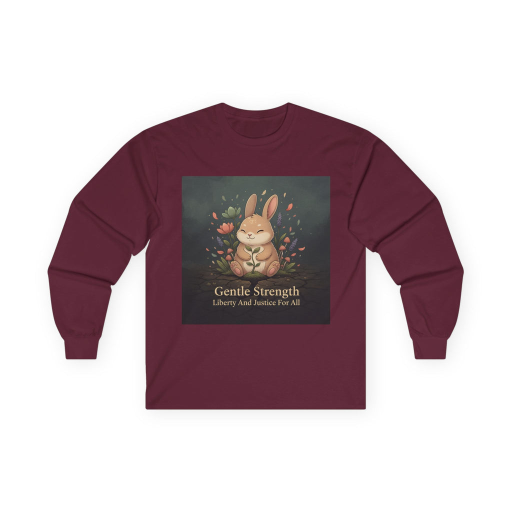 Bunny Long Sleeve Tee – Gentle Strength Liberty and Justice for
