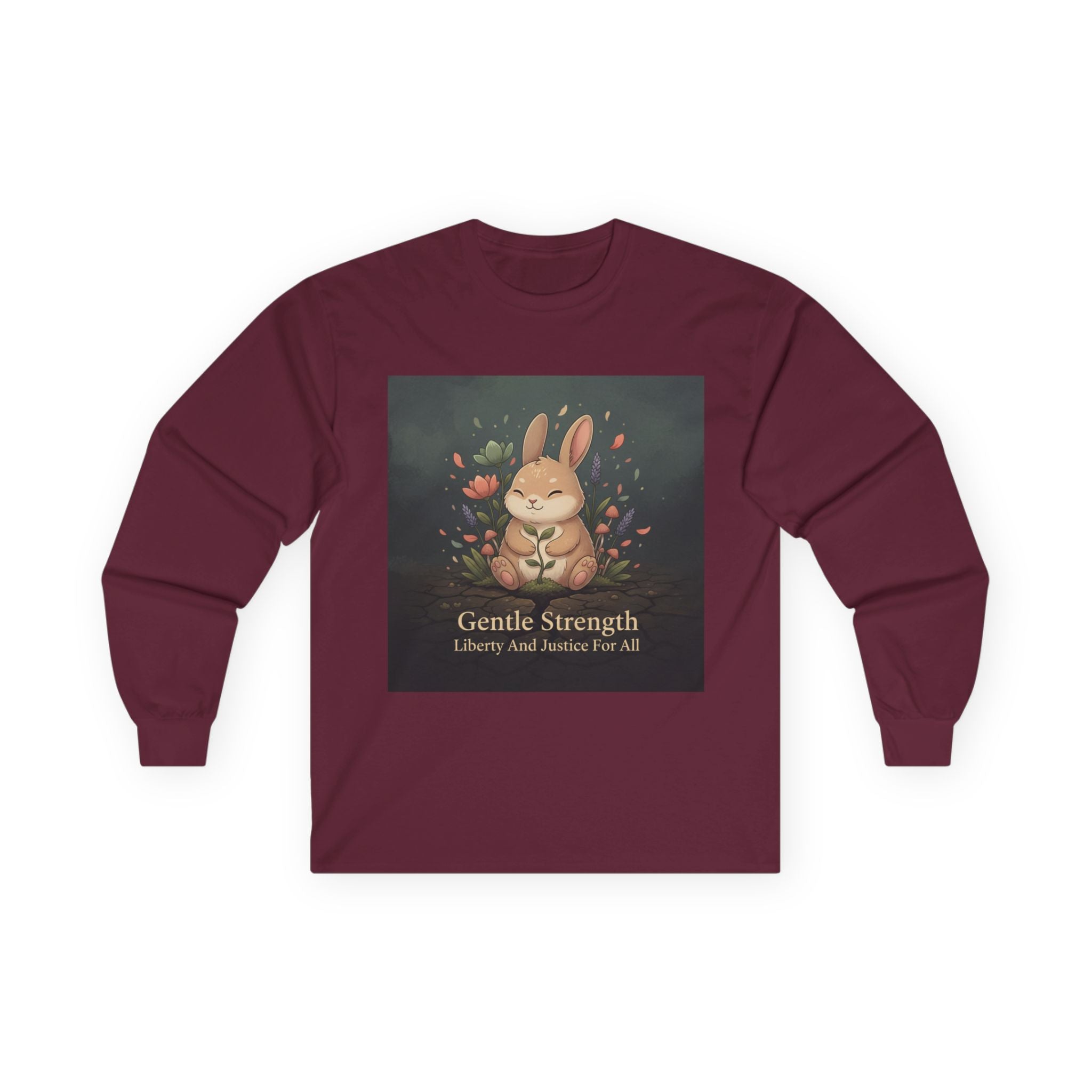 Bunny Long Sleeve Tee – Gentle Strength Liberty and Justice for