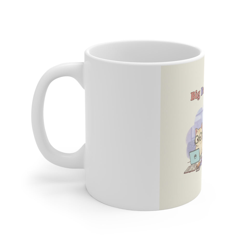 Big Brain Energy Cats Mug 11oz
