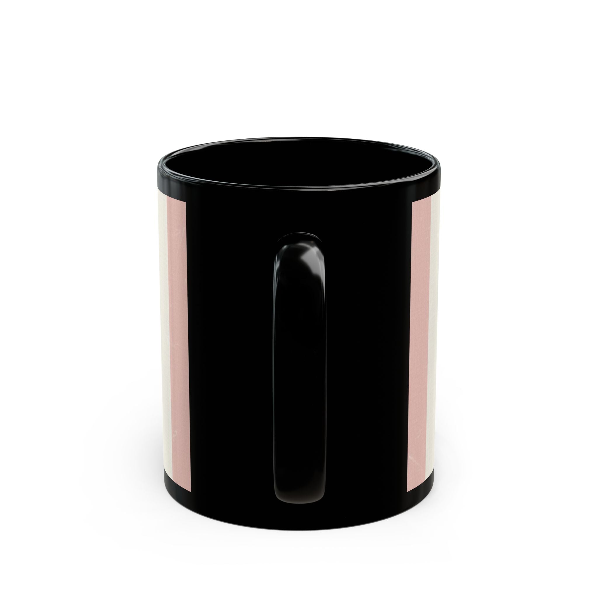 Study Buddy Vibes Rabbit Black Mug 11oz