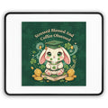 Rabbit Mouse Pad – Stressed Blessed and Coffee Obsessed