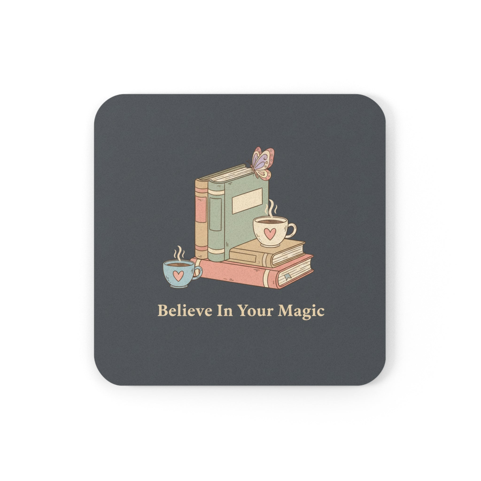 Butterfly Cork Coaster – Believe in Your Magic