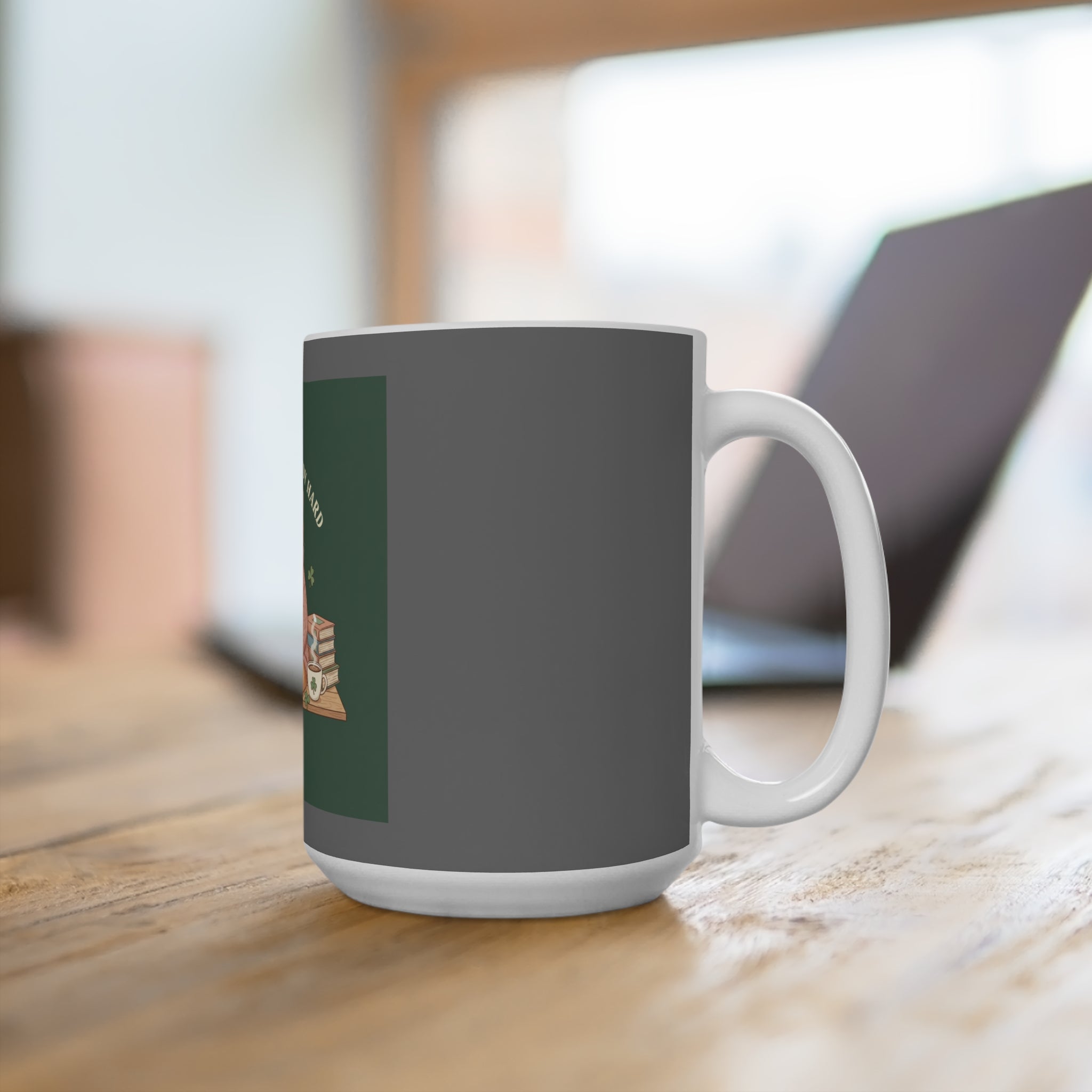 Cat Mug 15oz – Dream Big, Study Hard