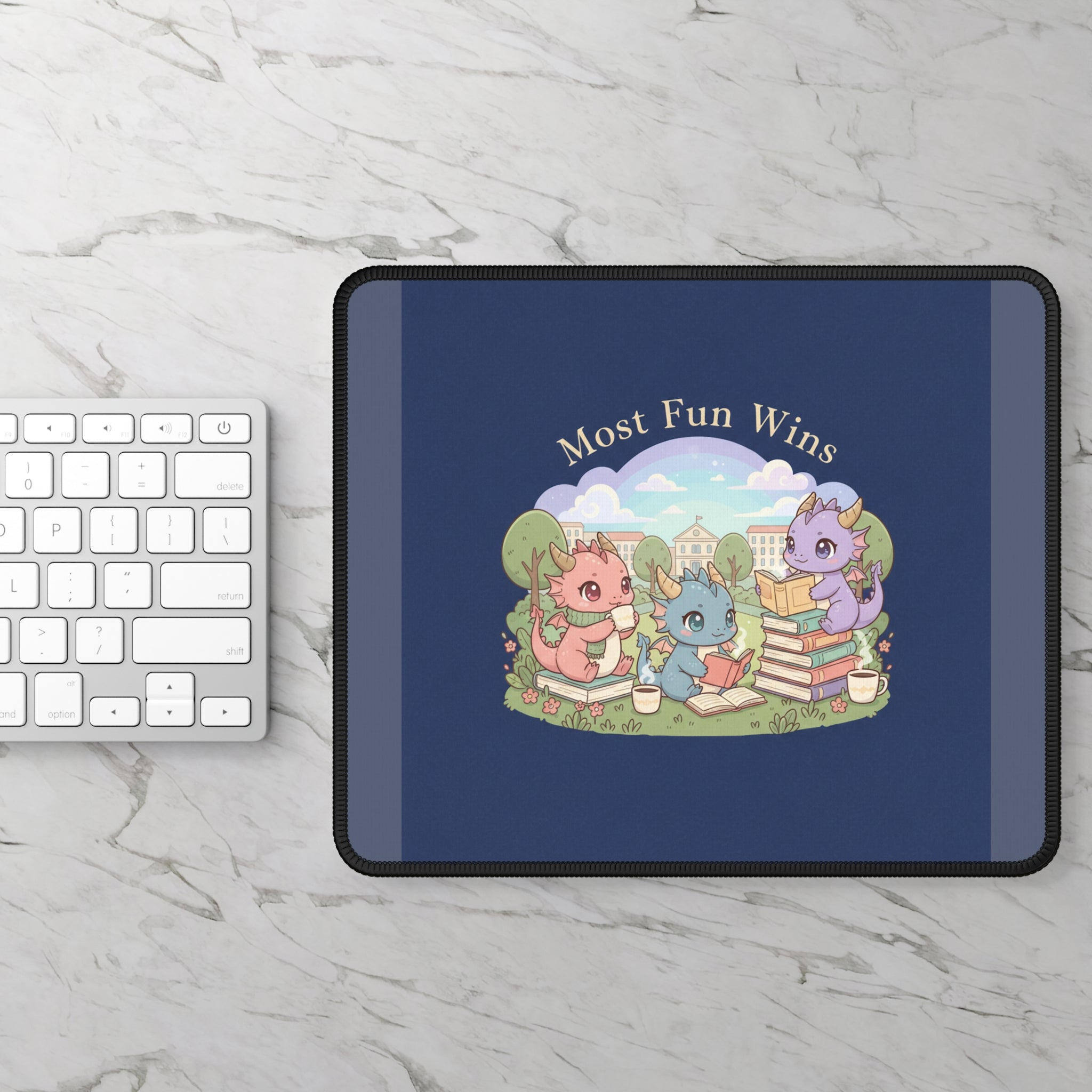 Baby Dragons Mouse Pad – Most Fun Wins