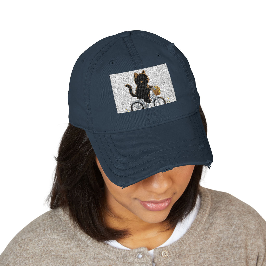 "Study Hard Dream Big" Black Cat Dad Hat | College Girl Gift | Fashion | KayKay Classics