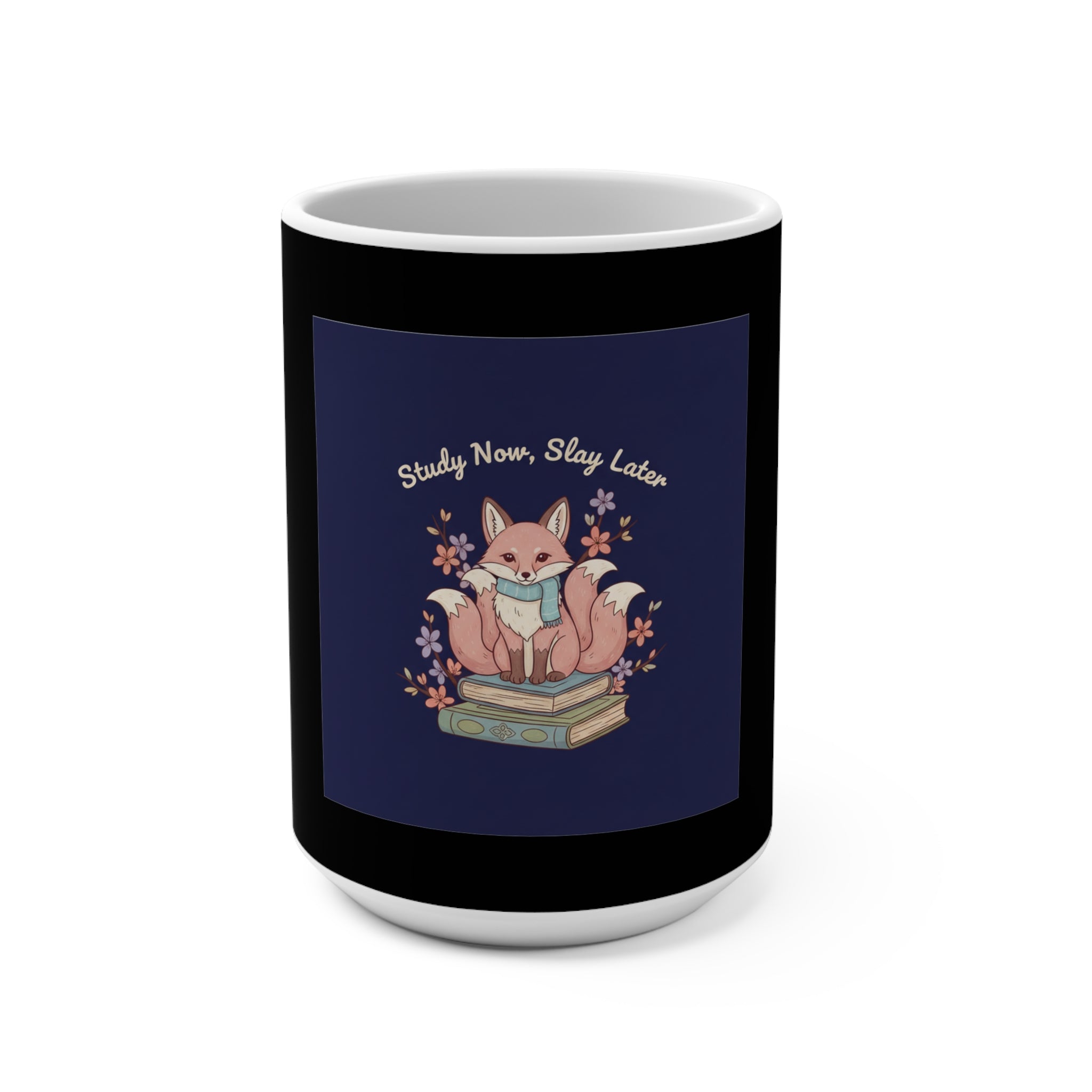 Kitsune Mug 15oz – Study Now Slay Later