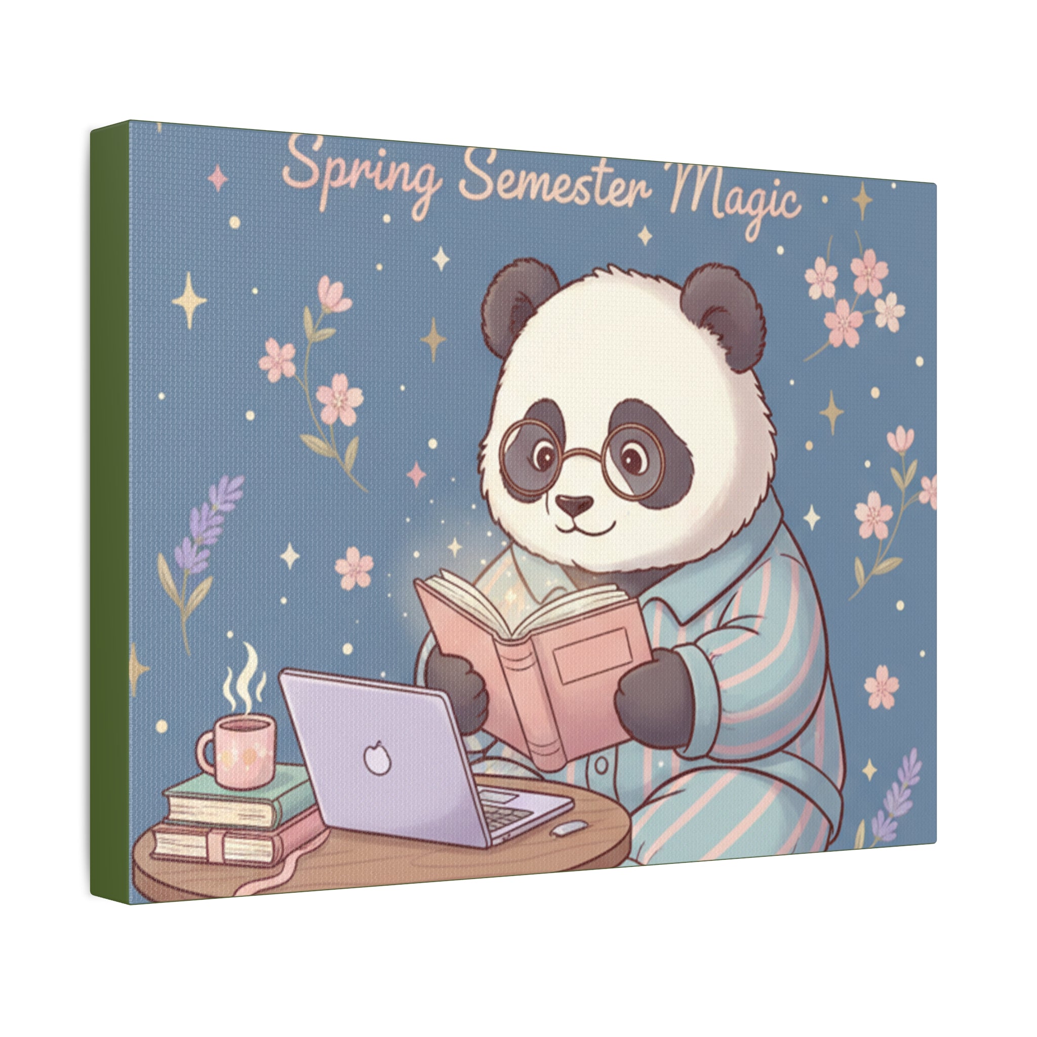 Panda Canvas Print – Degree Loading Spring Semester Magic