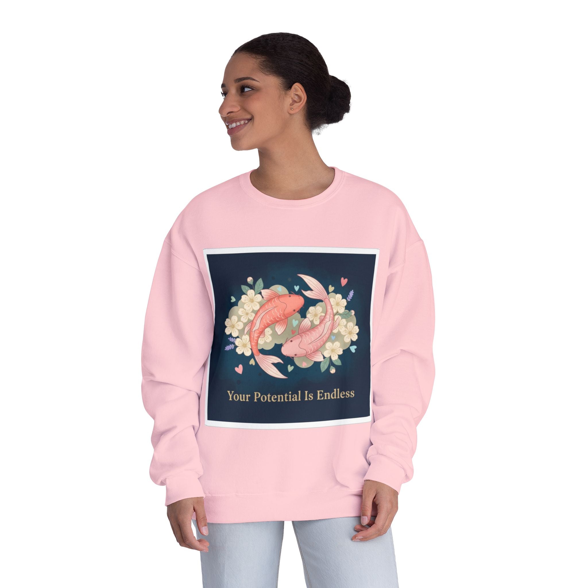 Koi Crewneck Sweatshirt – Your Potential is Endless