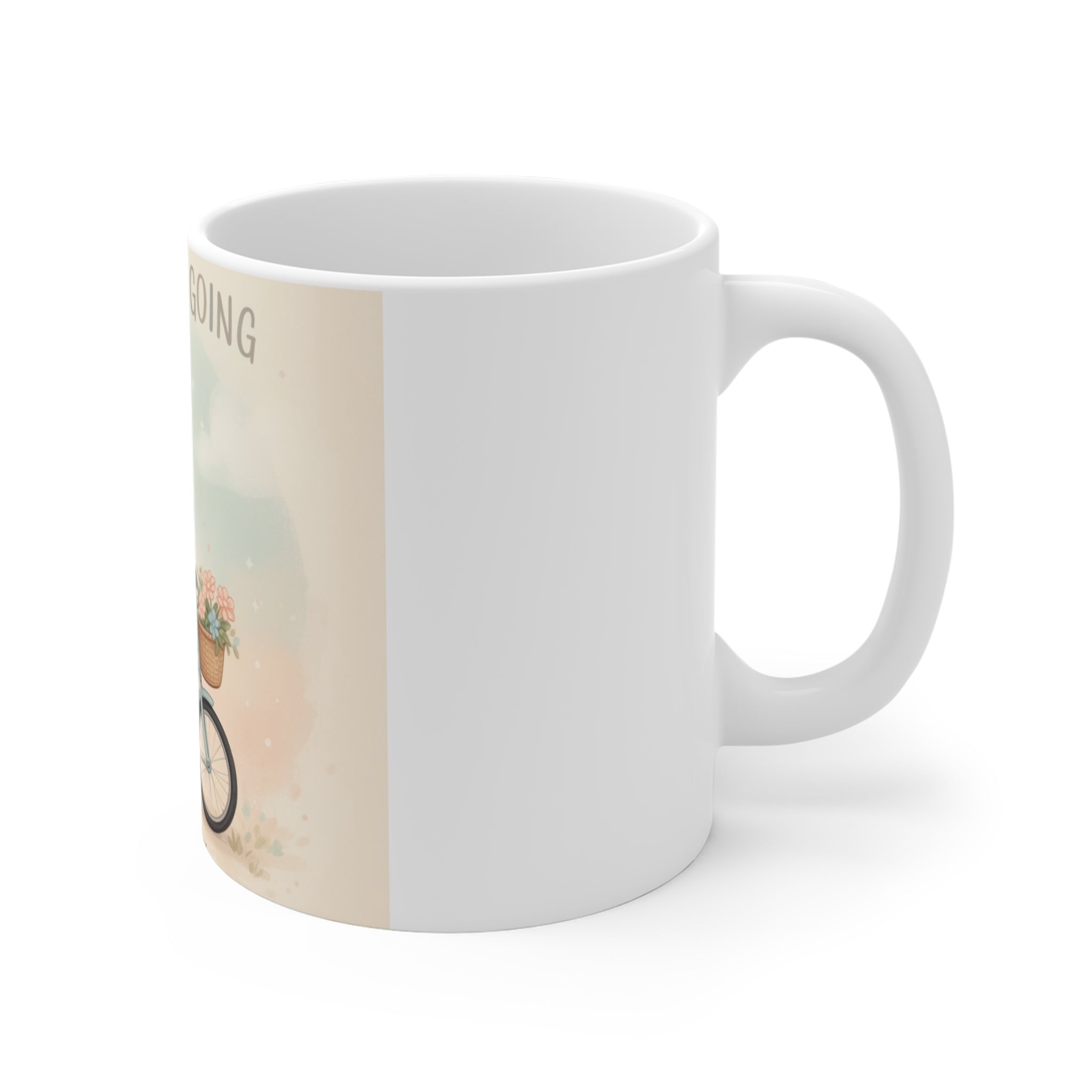 JUST KEEP GOING Cat Mug 11oz