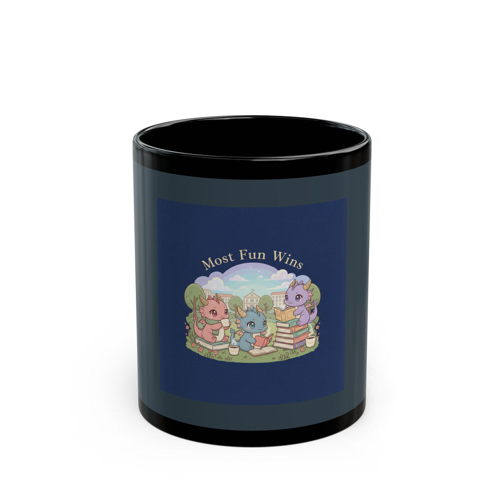 Baby Dragons Black Mug 11oz – Most Fun Wins