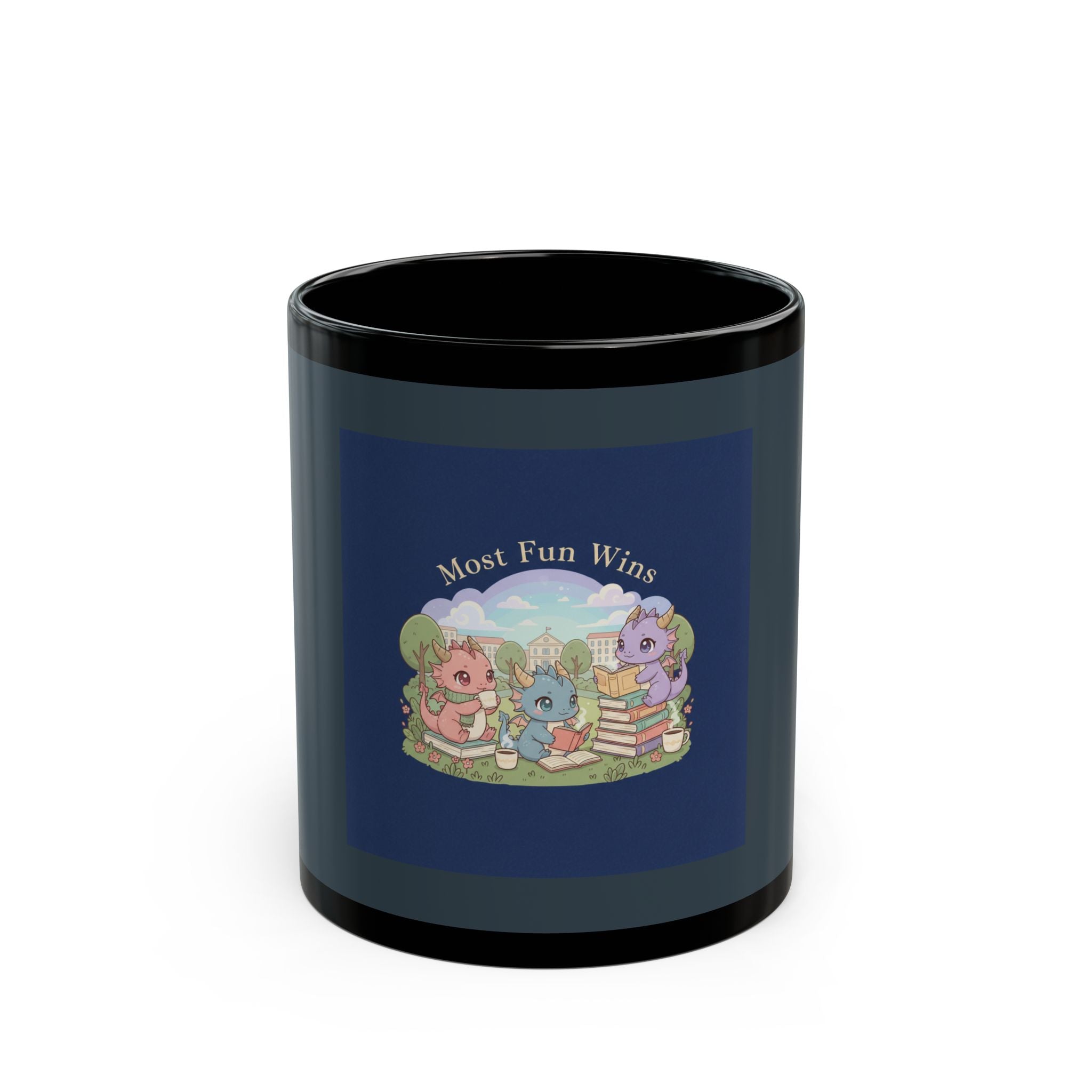 Baby Dragons Black Mug 11oz – Most Fun Wins