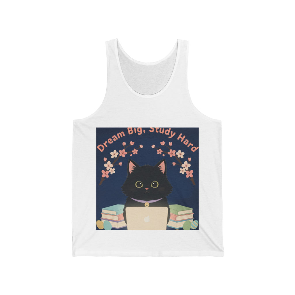 Black Cat Tank Top – Dream Big Study Hard