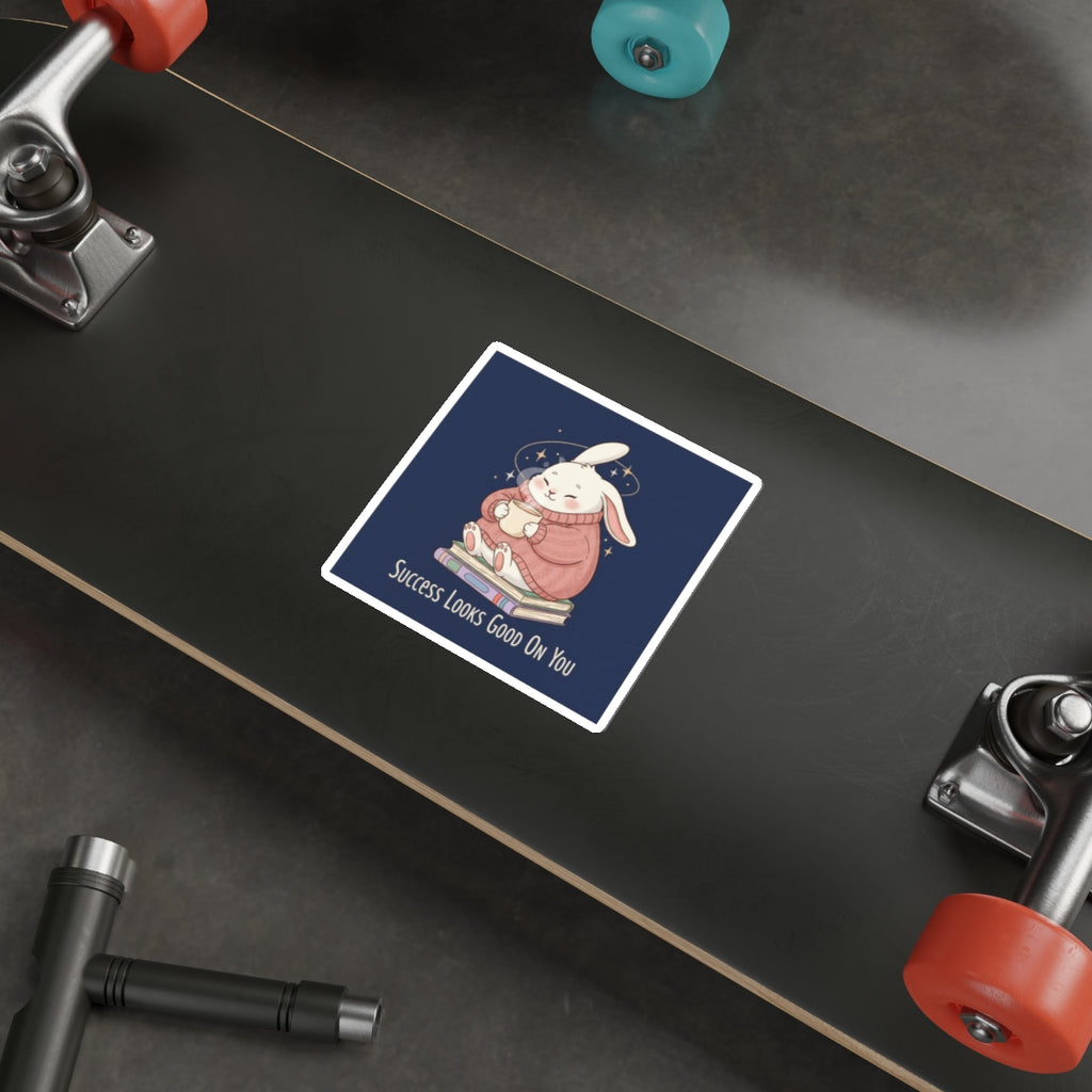 Rabbit Die-Cut Sticker – Success Looks Good on You