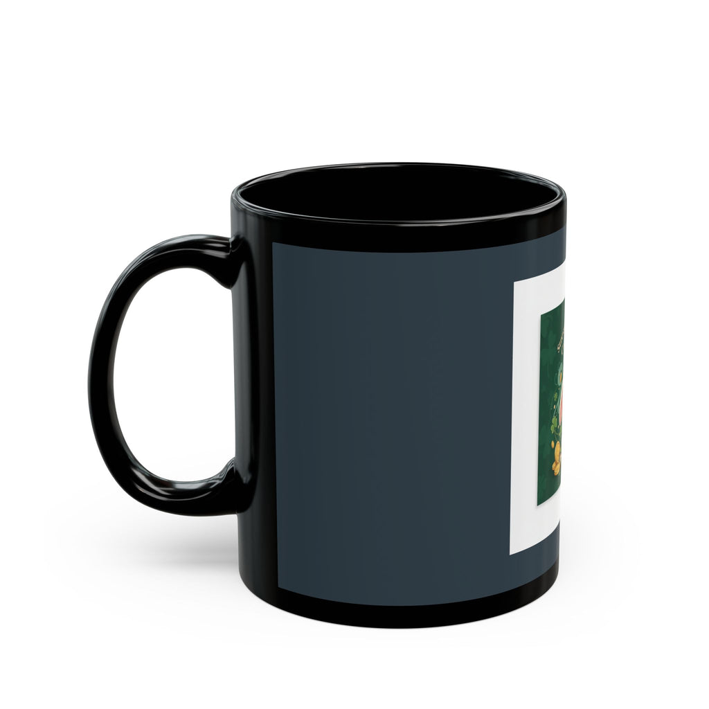 Rabbit Black Mug 11oz – Stressed Blessed and Coffee Obsessed