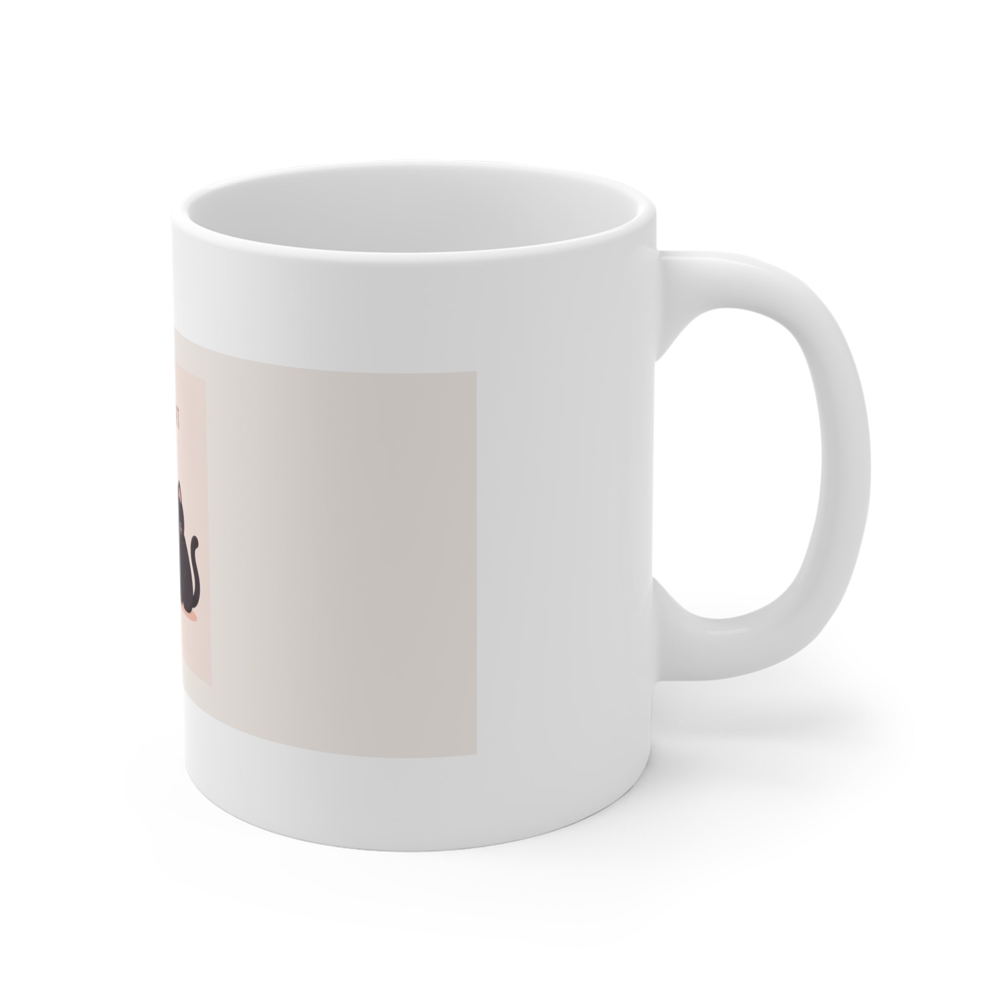 "LOVE CAN BE SOFT" Black Cat Mug | College Girl Gift | Fashion | KayKay Classics