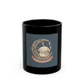 Stressed Blessed and Coffee Obsessed Black Mug 11oz