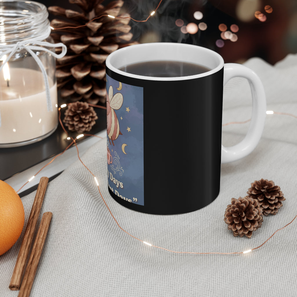 Bee Mug 11oz – Library Days Are the Best Days