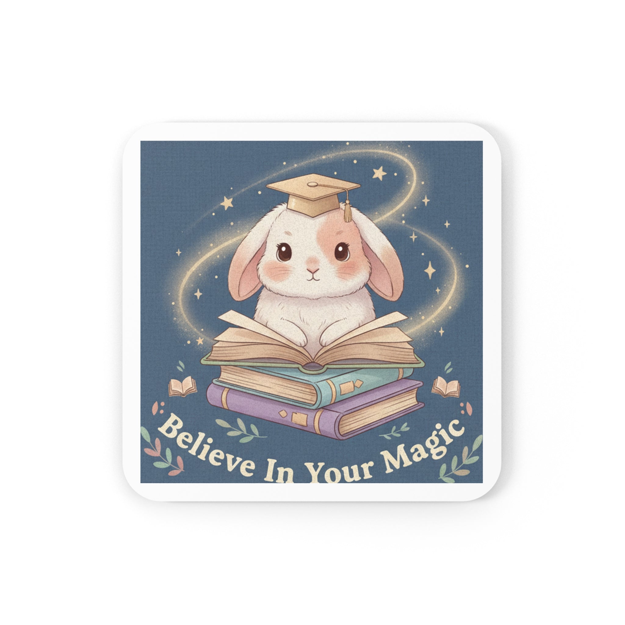 Bunny Cork Coaster – Believe in Your Magic
