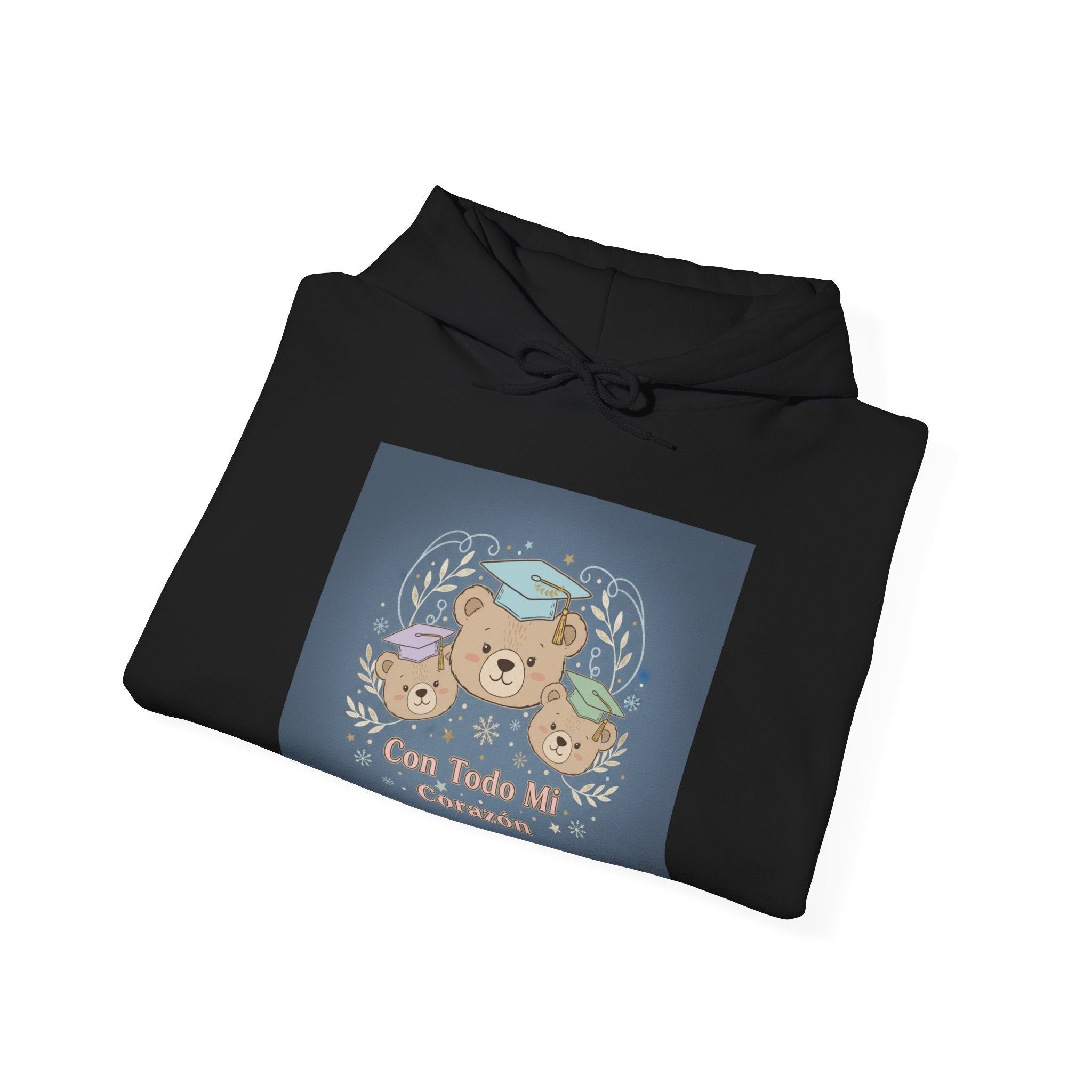 Con Todo Mi Corazón Bear Hoodie