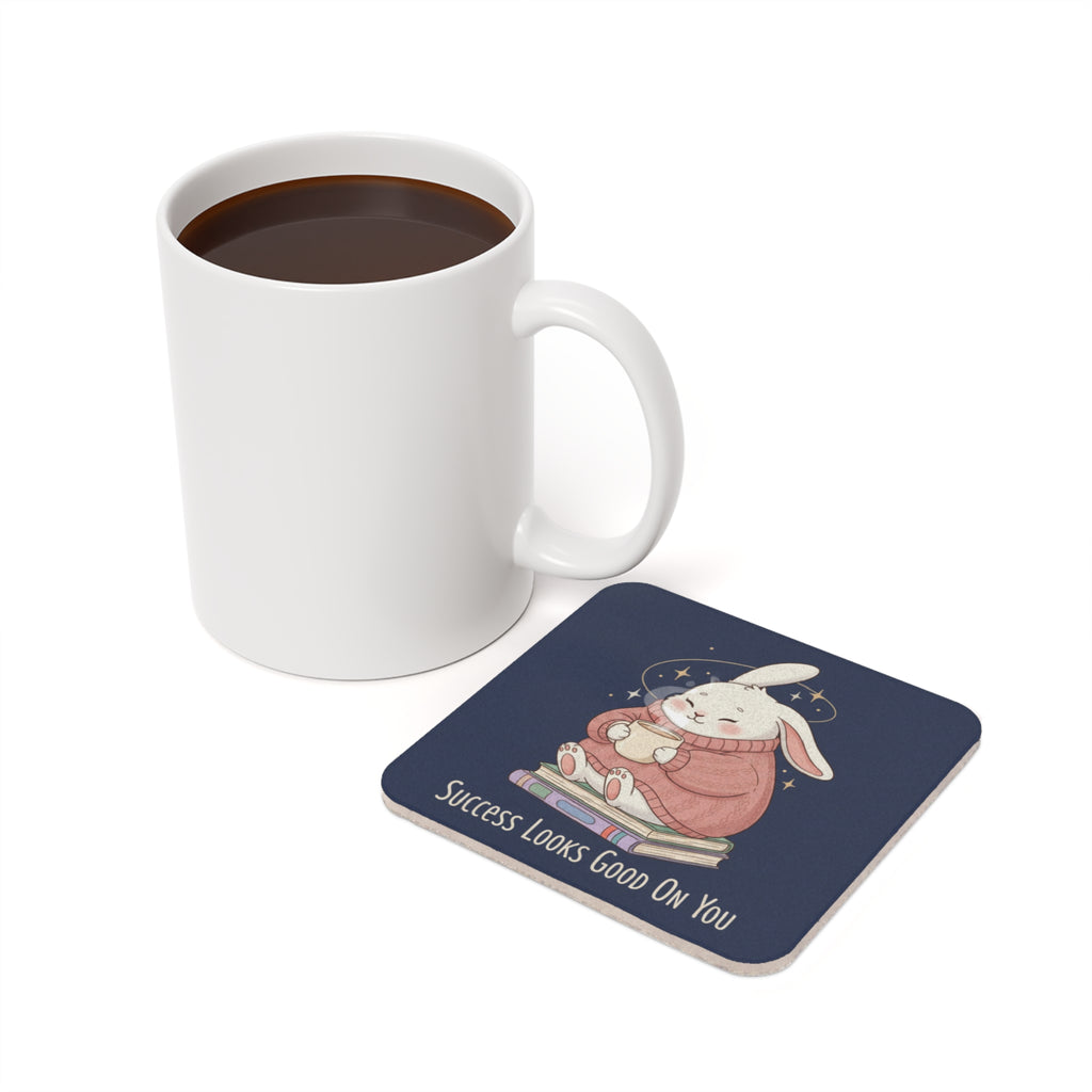 Rabbit Cork Coaster – Success Looks Good on You