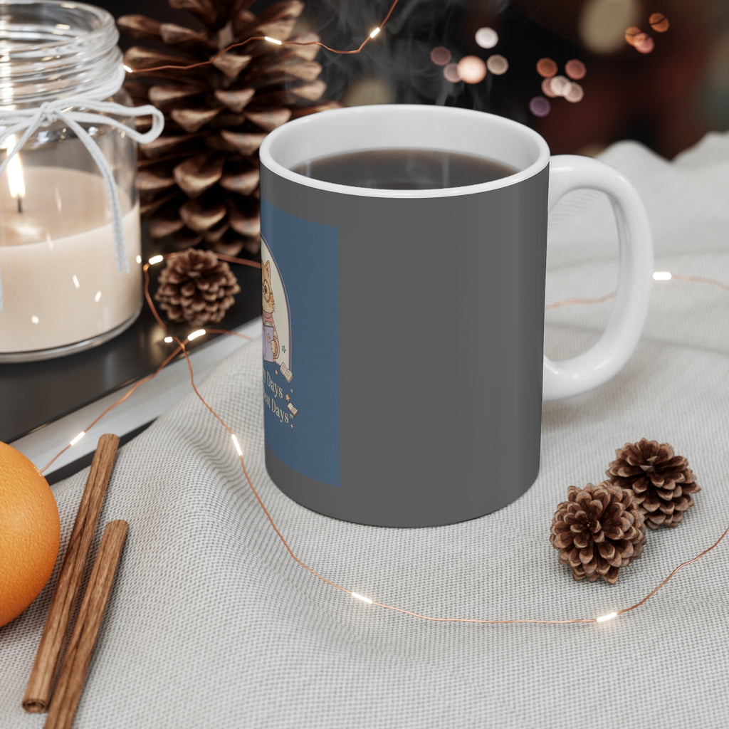 Cat Mug 11oz – Library Days Are the Best Days
