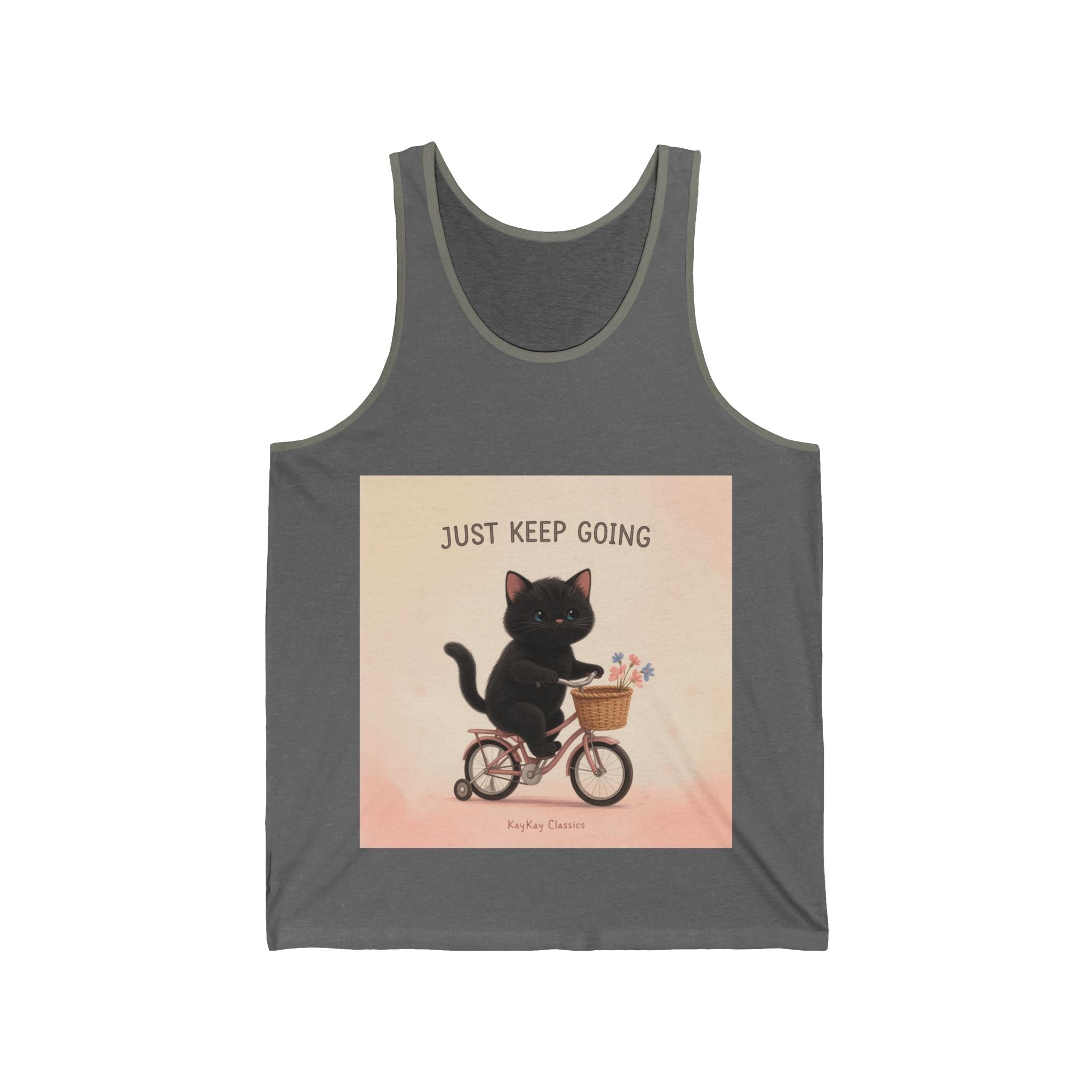 "Life Behind Bars" Black Cat Tank Top | College Girl Gift | Fashion | KayKay Classics
