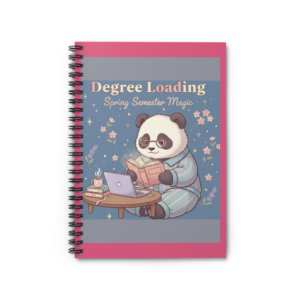 Panda Spiral Notebook – Degree Loading Spring Semester Magic