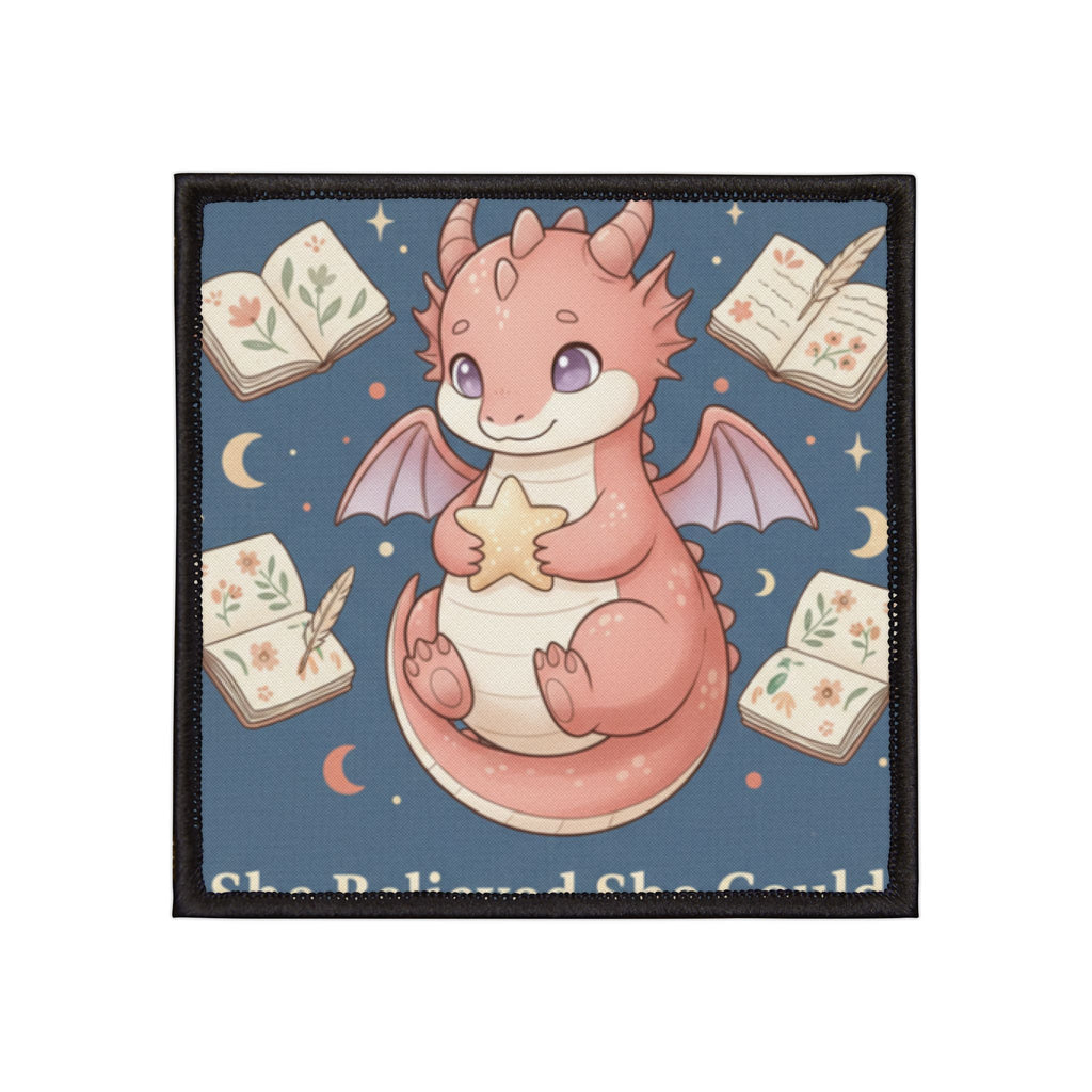 Dragon Iron-On Patch – She Believed She Could
