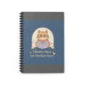 Cat Spiral Notebook – Library Days Are the Best Days
